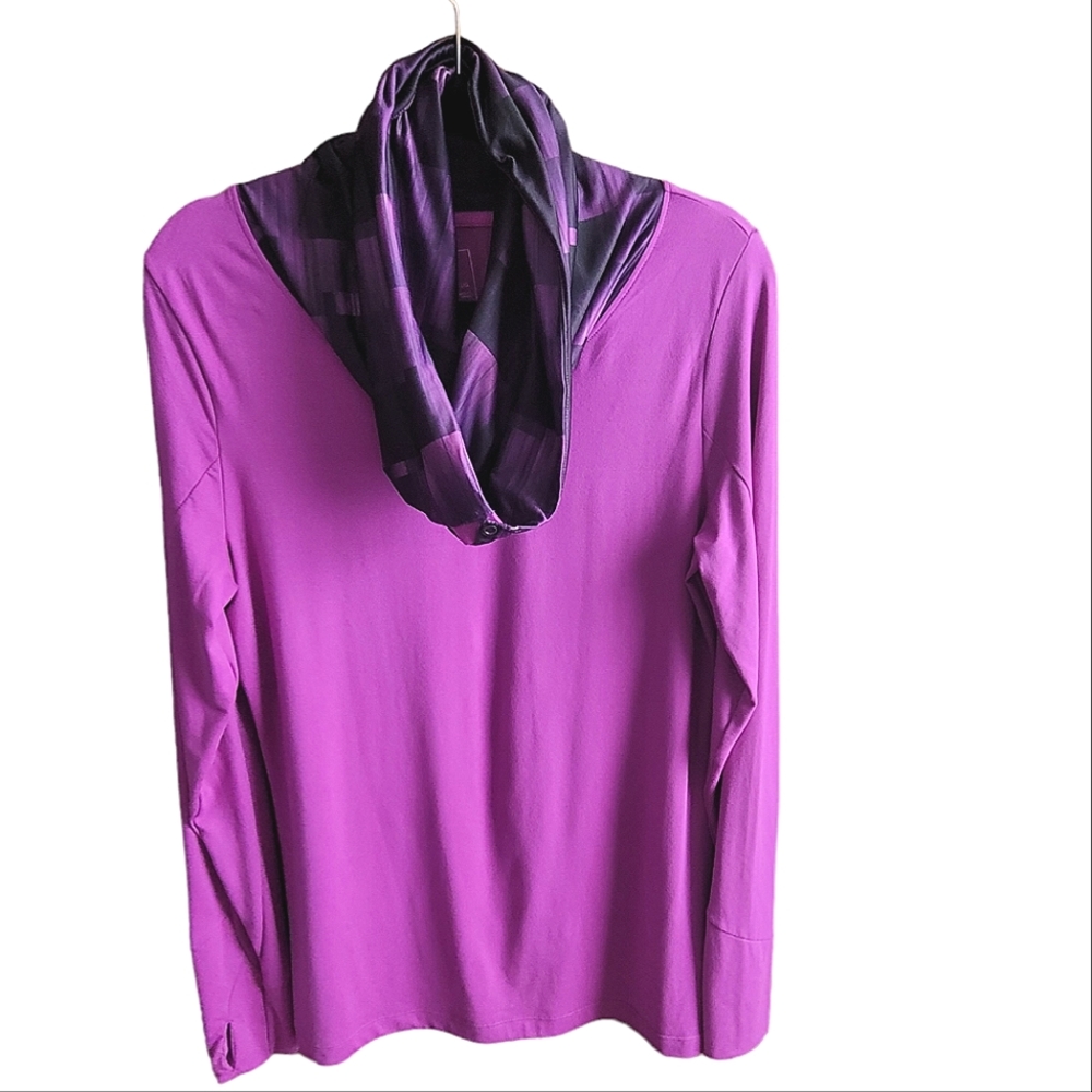 Mondetta Cowl Neck Long Sleeve Pullover - Size Large